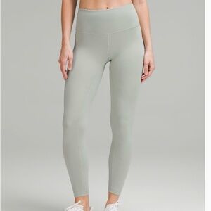 Lululemon Wunder Train 25" Sage Green Leggings
